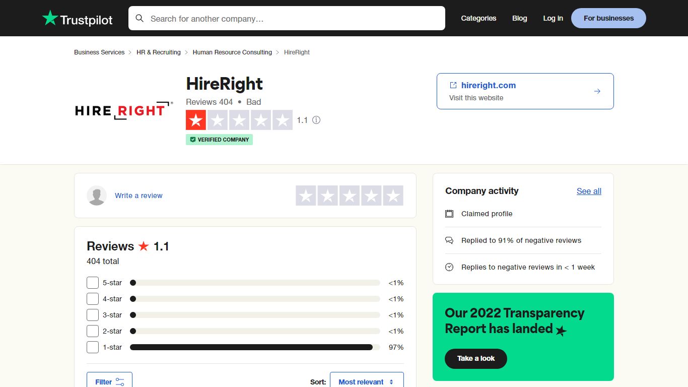 Read Customer Service Reviews of hireright.com - Trustpilot