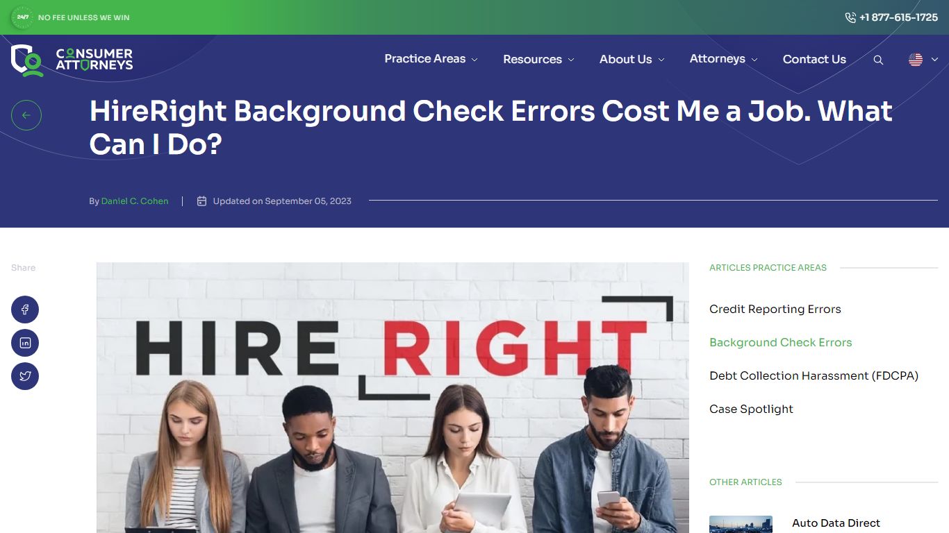 HireRight Background Check Errors Cost Me a Job. What Can I Do?